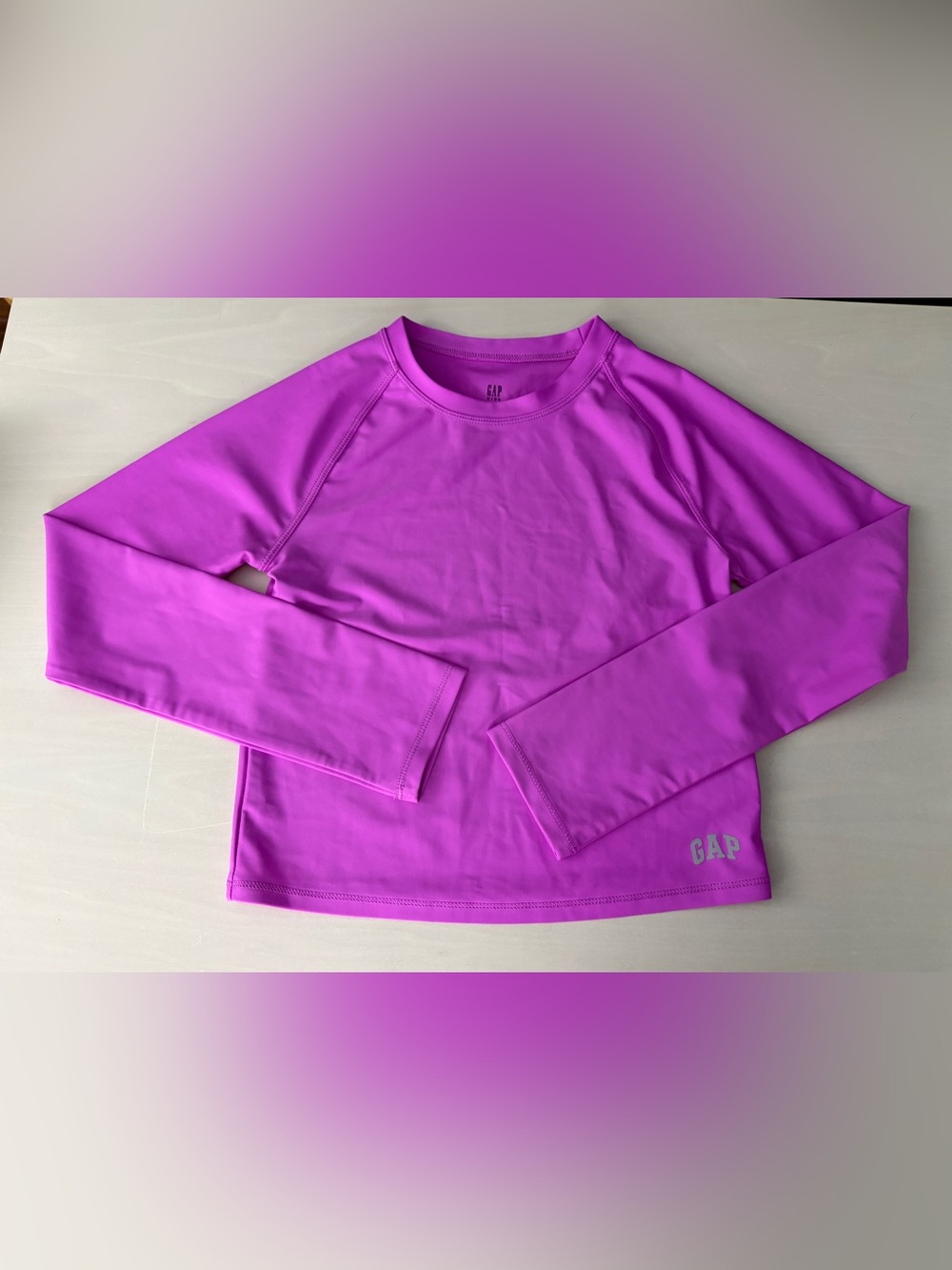 Gap Kids Girls Magenta Long Sleeve Rash Guard Size Medium